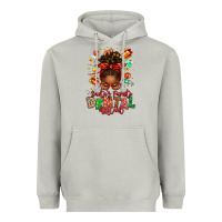 Moon Dust Santa's Favorite Dental Assistant Afro Messy Bun Heavyweight Hoodie - texasbilliewilder