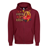 Burgundy i'm comin in fast Zipper Hoodie - LillyAllenDesigns