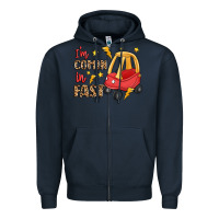 Navy i'm comin in fast Zipper Hoodie - LillyAllenDesigns