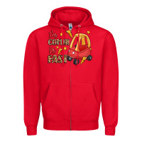 Red i'm comin in fast Zipper Hoodie - LillyAllenDesigns