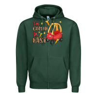 Sports Green i'm comin in fast Zipper Hoodie - LillyAllenDesigns