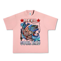 Salmon Reel Cool Dad Bass Urban Heavy Tee - LillyAllenDesigns