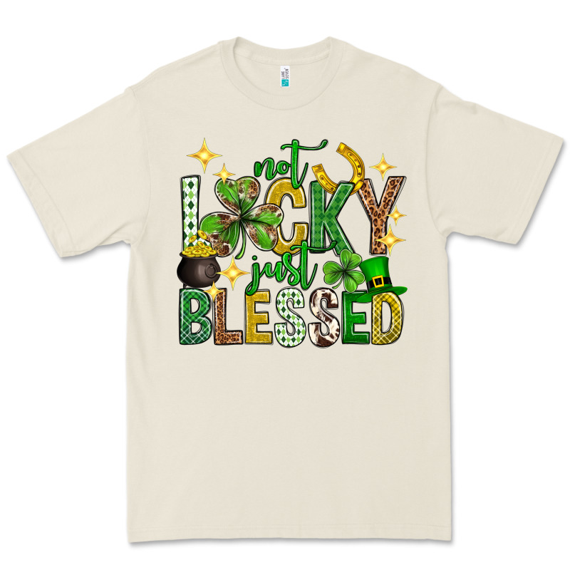 Not Lucky Just Blessed St. Patricks Day Premium Tee by Neo Western | Teevron