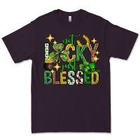 Plum Not lucky just blessed st. patricks day Premium Tee - Neo Western