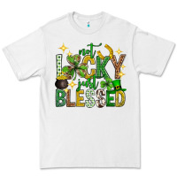 White Not lucky just blessed st. patricks day Premium Tee - Neo Western
