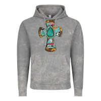 Cloud Rock cross with leopard sunflower gemstone serape cowhide Vintage Hoodie - Artiststas