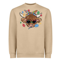 Mushroom autism awareness cow Heavyweight Sweatshirt - MaliasSmallBusiness