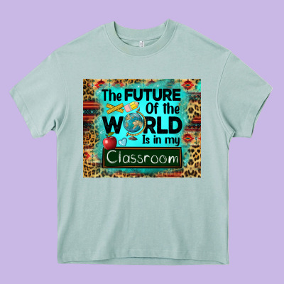 The Future Of The World Is In My Classroom Mousepad Heavy Core Tee Designed By Barkaloodesign