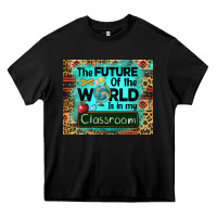 Black the future of the world is in my classroom mousepad Heavy Core Tee - BarkalooDesign