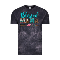 Cloud Black blessed mama serape cowhide turquoise Vintage Tee - Jasminsmagicworld