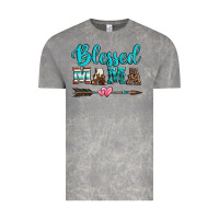 Cloud Rock blessed mama serape cowhide turquoise Vintage Tee - Jasminsmagicworld