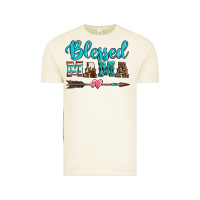Vintage Arctic blessed mama serape cowhide turquoise Vintage Tee - Jasminsmagicworld