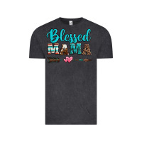 Vintage Black blessed mama serape cowhide turquoise Vintage Tee - Jasminsmagicworld
