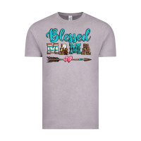 Vintage Zinc blessed mama serape cowhide turquoise Vintage Tee - Jasminsmagicworld