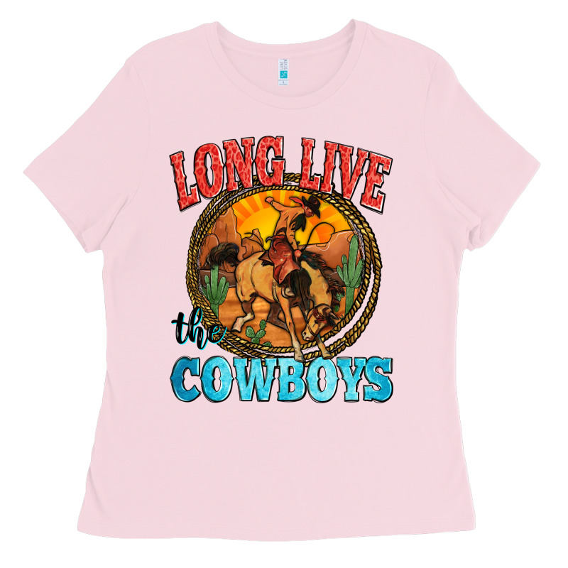 Long Live The Cowboys Ladies Tee by Zillion Design Studio | Teevron