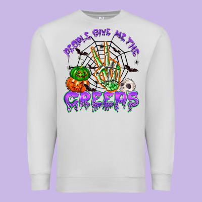 People Give Me The Creeps Premium Sweatshirt Designed By Nancycooperartshop