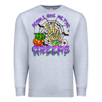 Heather Grey people give me the creeps Premium Sweatshirt - NancyCooperArtShop