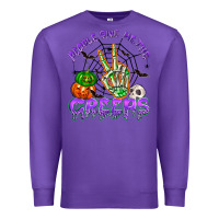 Purple people give me the creeps Premium Sweatshirt - NancyCooperArtShop