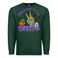 Sports Green people give me the creeps Premium Sweatshirt - NancyCooperArtShop