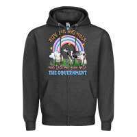Charcoal Heather buy me animals and tell me you hate the government Zipper Hoodie - LillyAllenDesigns
