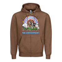 Chestnut buy me animals and tell me you hate the government Zipper Hoodie - LillyAllenDesigns