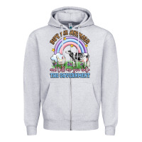 Heather Grey buy me animals and tell me you hate the government Zipper Hoodie - LillyAllenDesigns