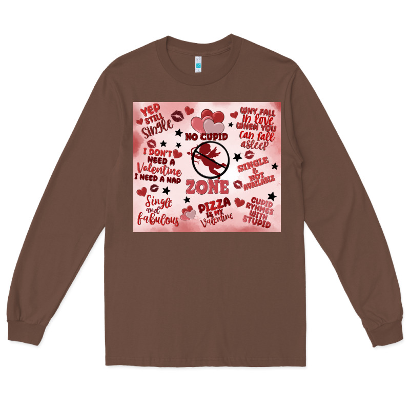 Funny Valentine's Day Long Sleeve Tee by MaliasSmallBusiness | Teevron