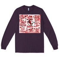 Plum funny valentine's day Long Sleeve Tee - MaliasSmallBusiness