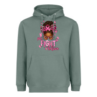Sage pray fight believe breast cancer afro messy Heavyweight Hoodie - texasbilliewilder