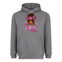 Storm pray fight believe breast cancer afro messy Heavyweight Hoodie - texasbilliewilder
