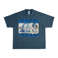 Midnight Navy snowy christmas gnomes Urban Heavy Tee - BarkalooDesign