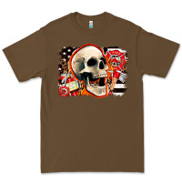 Cacao firefighter skull Premium Tee - AdoDesignShop