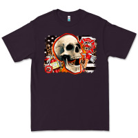 Plum firefighter skull Premium Tee - AdoDesignShop