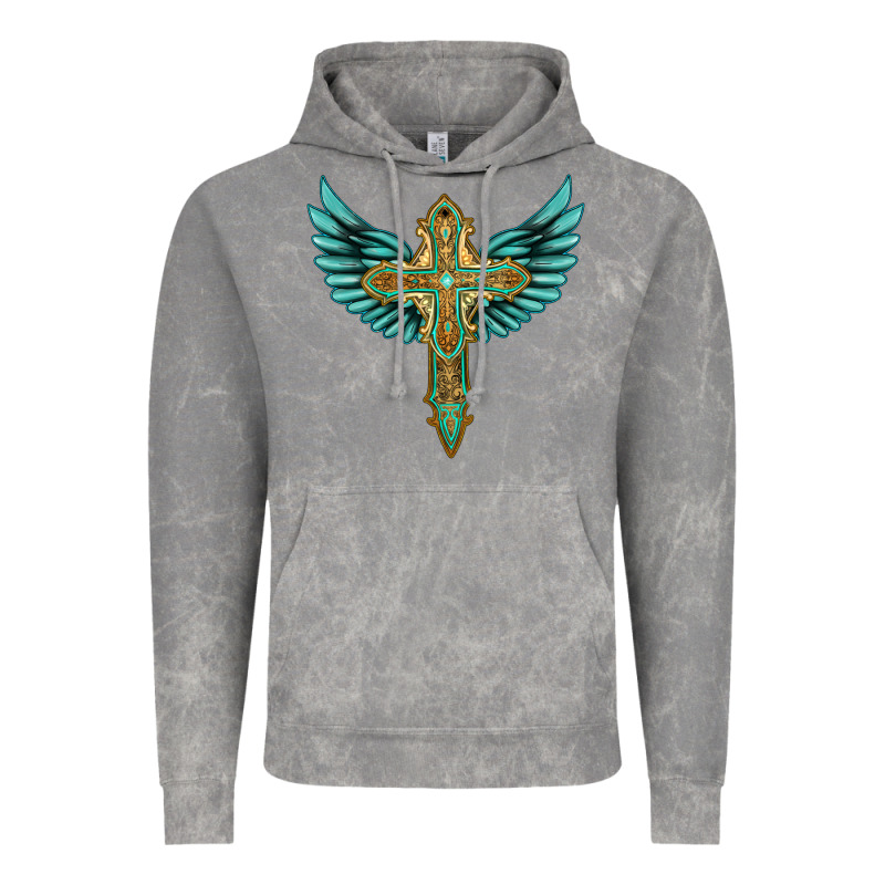 Wing Cross Vintage Hoodie by Artiststas | Teevron