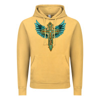 Vintage Mustard wing cross Vintage Hoodie - Artiststas