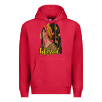Cardinal Fall afro woman blessed Premium Hoodie - NancyCooperArtShop