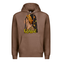 Chestnut Fall afro woman blessed Premium Hoodie - NancyCooperArtShop