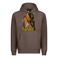 Coffee Fall afro woman blessed Premium Hoodie - NancyCooperArtShop