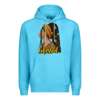 Ocean Blue Fall afro woman blessed Premium Hoodie - NancyCooperArtShop