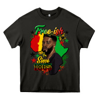 Asphalt free ish since 1865 black man Heavy Core Tee - HRA Design Shop