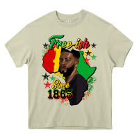 Mossy free ish since 1865 black man Heavy Core Tee - HRA Design Shop