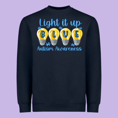 Light It Up Heavyweight Sweatshirt Designed By Maliassmallbusiness