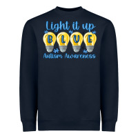 Navy light it up Heavyweight Sweatshirt - MaliasSmallBusiness