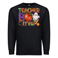 Black Teacher Boo Crew Premium Sweatshirt - texasbilliewilder