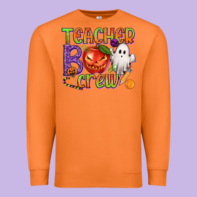 Teacher Boo Crew Premium Sweatshirt Designed By Texasbilliewilder