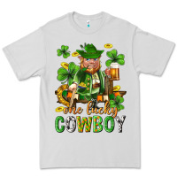 Dove Grey One lucky cowboy with st. patricks elf Premium Tee - Neo Western