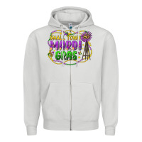 Small Town Mardi Gras Zipper Hoodie | Teevron