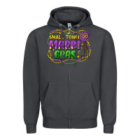 Smoke small town mardi gras Zipper Hoodie - LillyAllenDesigns
