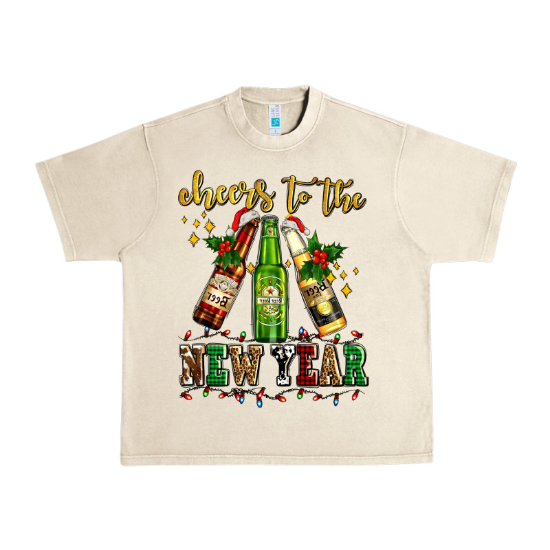 Cheers To The New Year With Beers Urban Heavy Tee by AdoDesignShop | Teevron