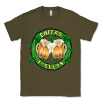 Army Green cheers fckers Classic Tee - MaliasSmallBusiness